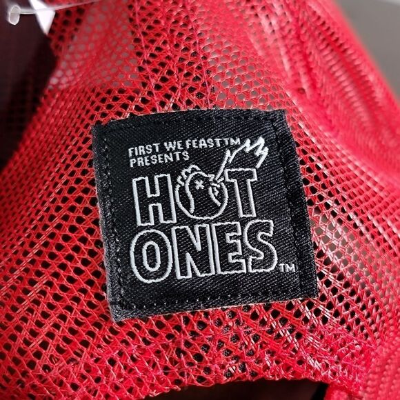 Hot Ones X Complex Reebok Trucker Hat Black Red White Green Snapback Adjustable - Picture 5 of 9